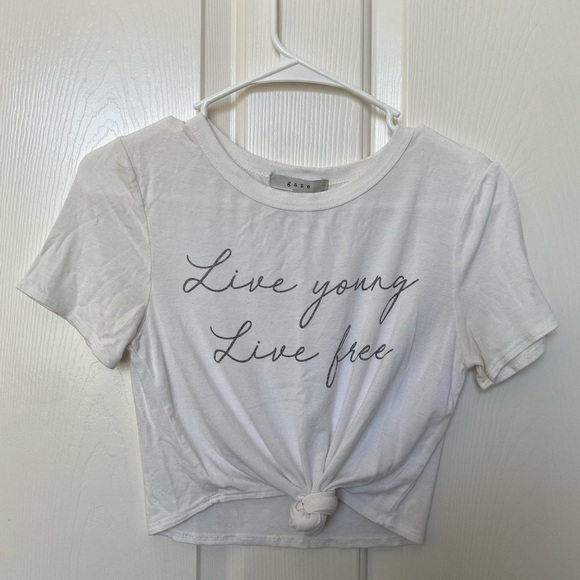 adorable white tie top! - Picture 1 of 2